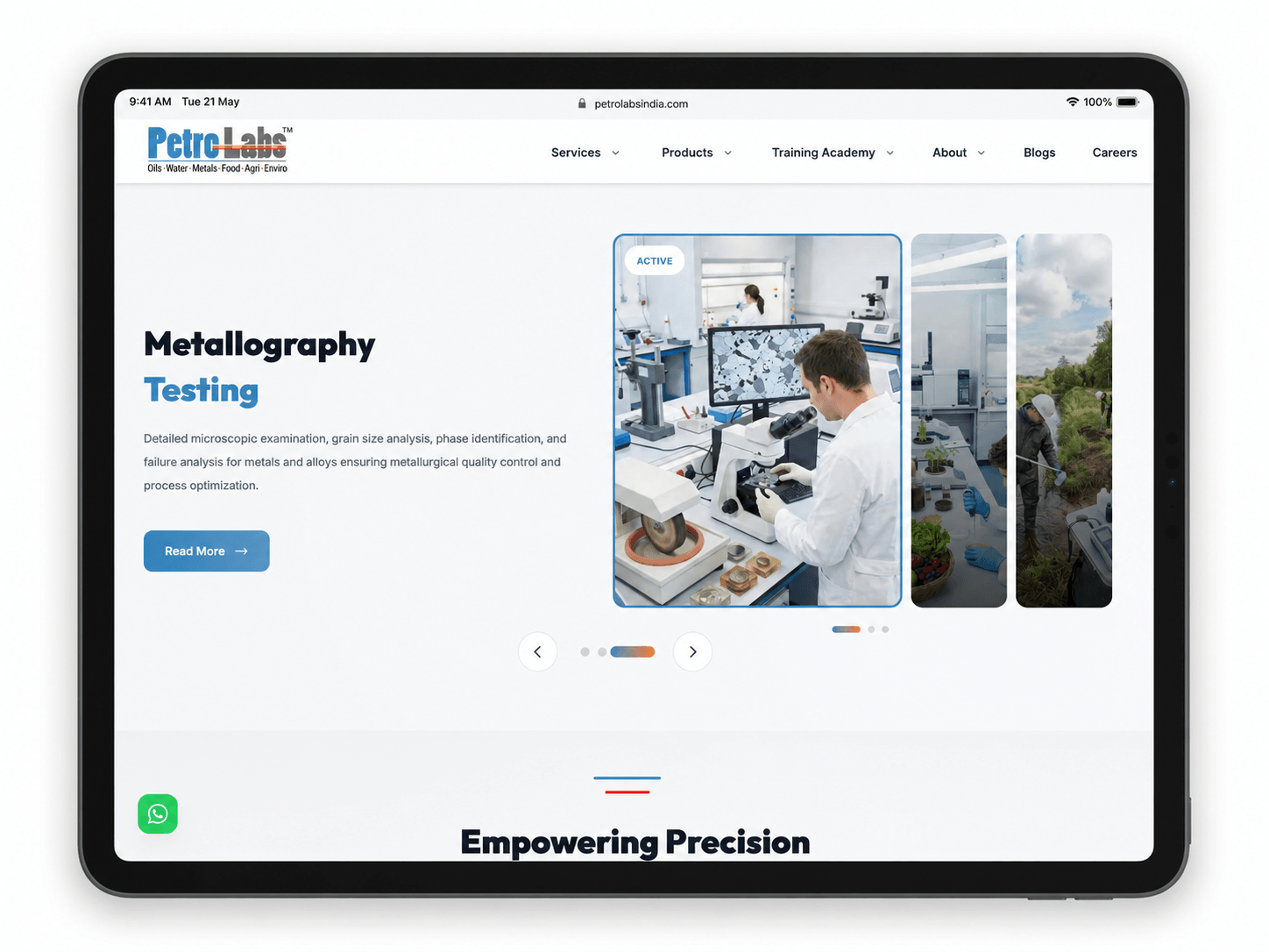 PetroLabs - Industrial Testing Portal