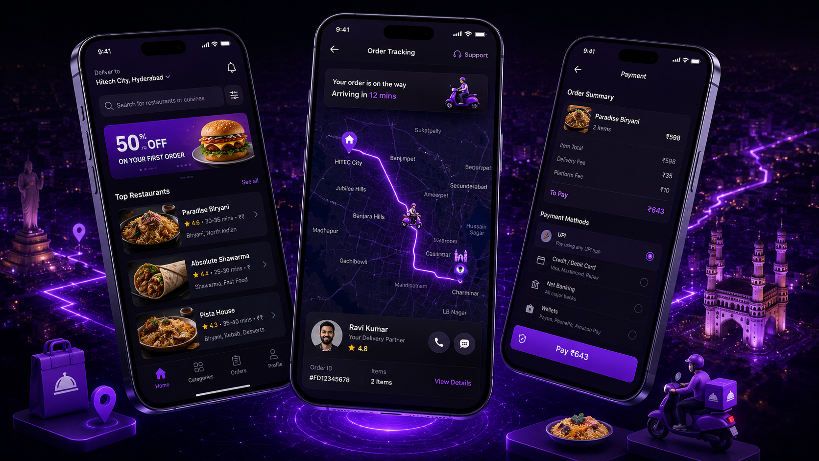 food delivery app development Hyderabad — NRS Technologies