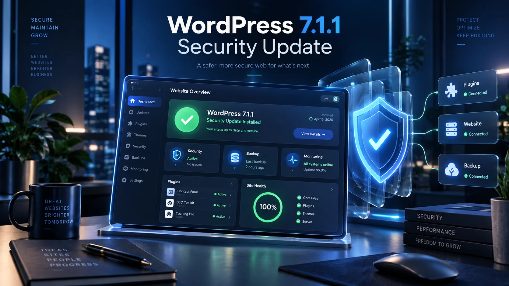 WordPress 7.1.1 security update and website maintenance for businesses