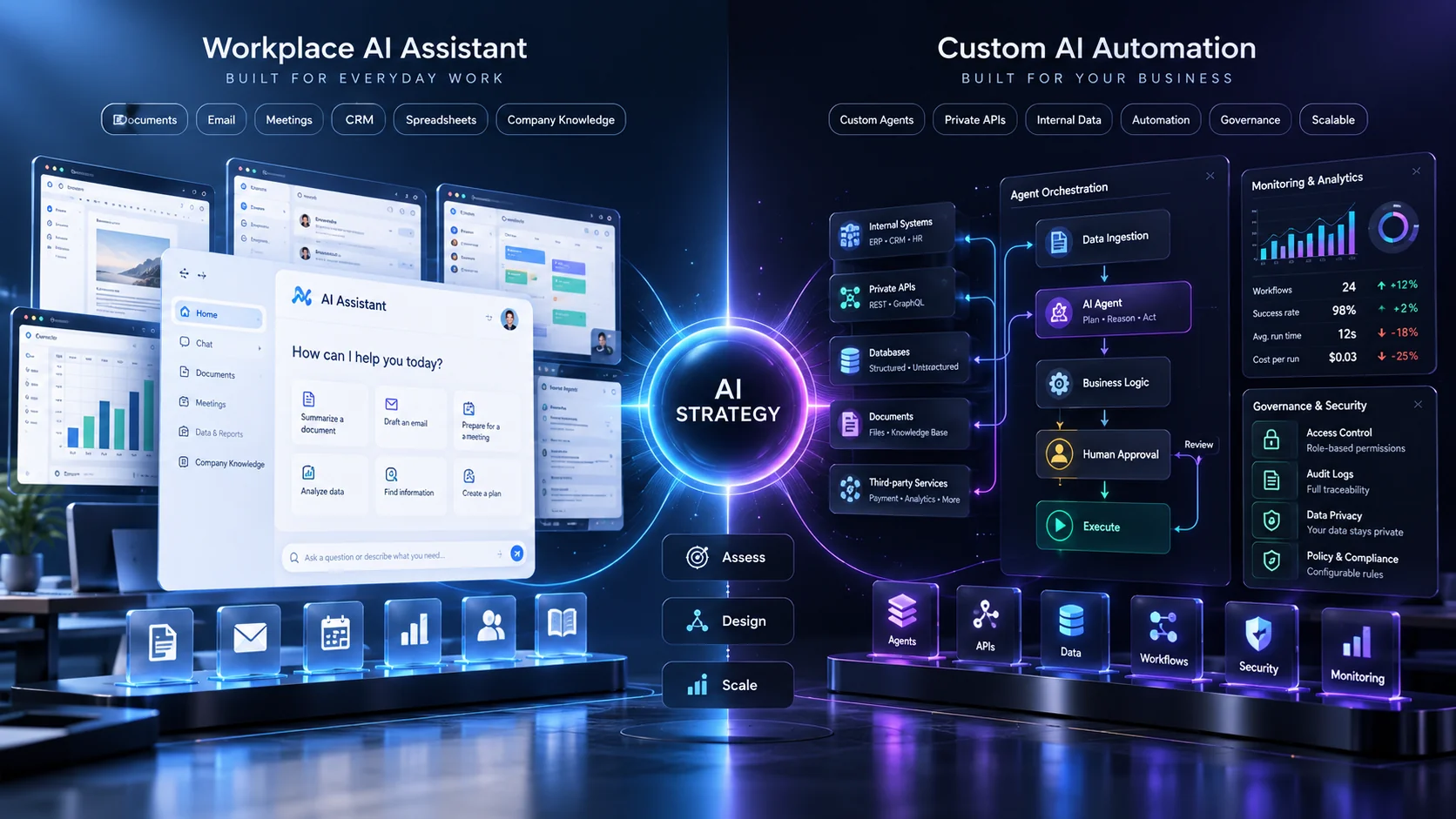 Microsoft Copilot vs custom AI automation for businesses in 2026