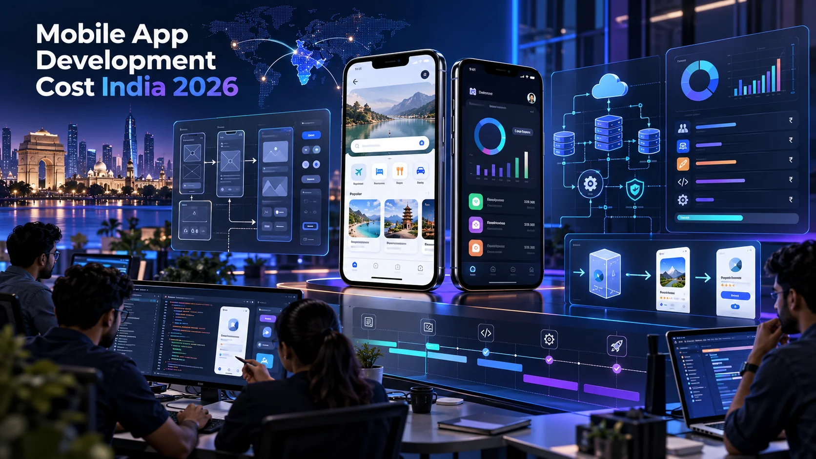 Mobile app development cost in India 2026 for Android iOS and React Native
