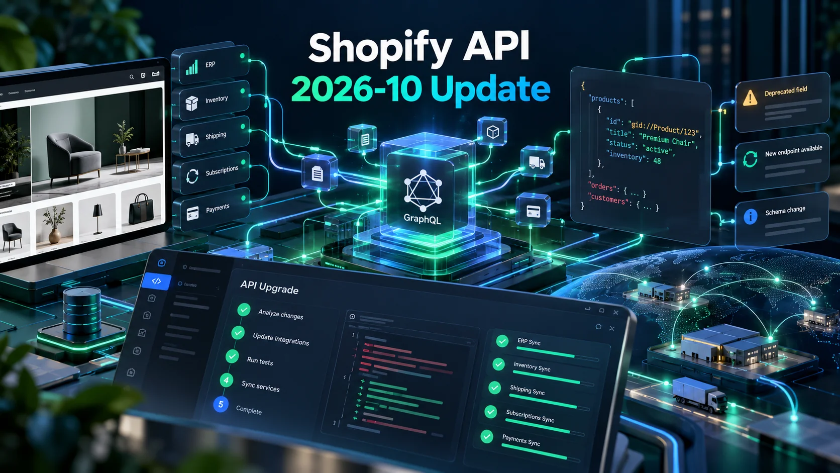 Shopify API 2026-10 update for custom ecommerce integrations
